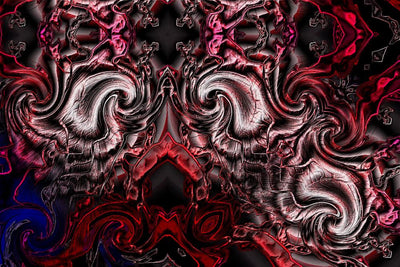 Folding sanguine thought - Mark Humes Gallery Of Abstract Art