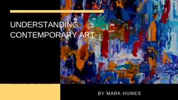 Understanding Contemporary Art ▶