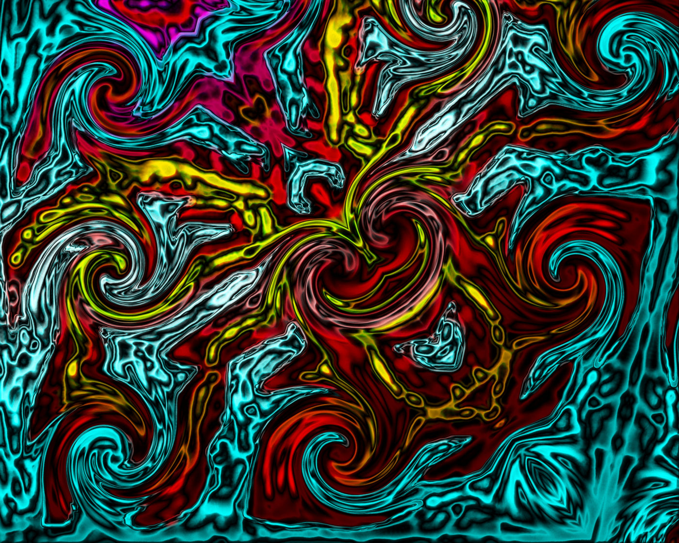 Kabuki Flow - Mark Humes Gallery Of Abstract Art