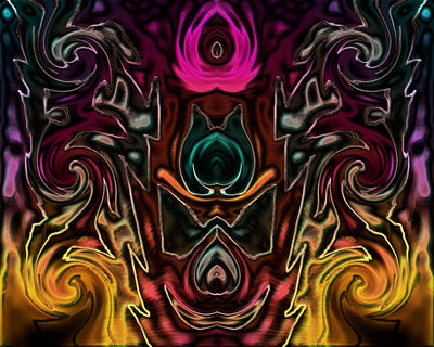 Power Creates Monsters - Mark Humes Gallery Of Abstract Art